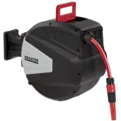 ENROLLADOR AUTOMATICO 20mt MANGUERA RIEGO KRTGR6713 KREATOR