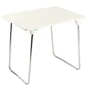 MESA PATAS ALUMINIO TABLERO FIBRA 80x60cm 117AL ALCO
