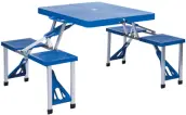 MESA CAMPING CON ASIENTOS PLEGABLE 85x64x67cm 52892 AKTIVE