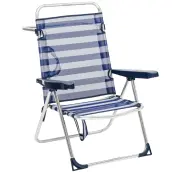SILLA PLAYA RECLINABLE ALUMINIO FIBRELINE 671-ALF ALCO