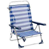 SILLA PLAYA RECLINABLE ALUMINIO FIBRELINE 606-ALF ALCO