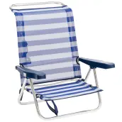 SILLA PLAYA RECLINABLE ALUMINIO FIBRELINE 604-ALF ALCO