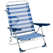 SILLA PLAYA RECLINABLE ALUMINIO FIBRELINE 607-ALF ALCO