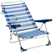 SILLA PLAYA RECLINABLE ALUMINIO FIBRELINE 607-ALF ALCO