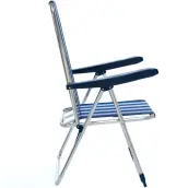 SILLA PLAYA ALTA RECLINABLE ALUMINIO FIBRELINE 367-ALF ALCO