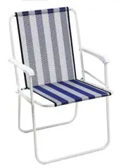 SILLA PLAYA FIJO MONOFILAMENTO ACERO ESMALTADO 617-B ALCO