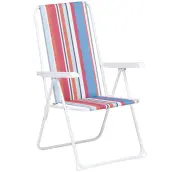 SILLA PLAYA ALTO ACOLCHADO ACERO ESMALTADO 363-B 2101 ALCO