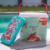 NEVERA DECORADA WATERMELON 29lt 34001 CAMPOS
