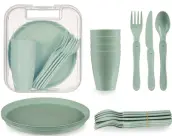 SET 21pzas PICNIC CAMPING PLASTICO 81695 AR KINVARA