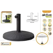 BASE PARASOL SOMBRILLA POLIRESINA 45x33cm 10Kg 53902 AKTIVE