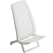 SILLA PLAYA BAJA RESINA BLANCA 600-0021 ALCO