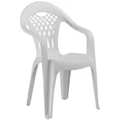 SILLON RESINA BLANCO RESPALDO ALTO mod. CANCUN SP-BERNER