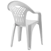 SILLON RESINA BLANCO RESPALDO ALTO mod. CANCUN SP-BERNER