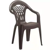SILLON RESINA WENGUE RESPALDO ALTO mod. CANCUN SP-BERNER