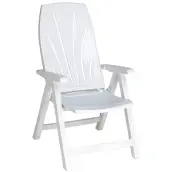 SILLON RESINA 5 POSICIONES BLANCO 8092 PLASMIR