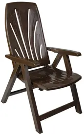 SILLON RESINA 5 POSICIONES WENGUE 8092W PLASMIR