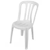 SILLA RESINA BLANCO BISTRO 8070 PLASMIR