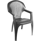SILLON RESINA ANTRACITA RESPALDO ALTO 8301ANT PLASMIR