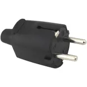 CLAVIJA SCHUKO GOMA NEGRA 4,8mm 000200059 GSC