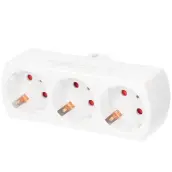 CLAVIJA TRIPLE LINEA SCHUKO 10/16A TT 103000003 GSC