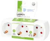 CLAVIJA TRIPLE LINEA SCHUKO 10/16A TT 103000003 GSC