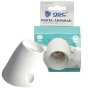 PORTALAMPARA PARED CURVO BLANCO E27 002200288 GSC