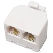 CLAVIJA DOBLE CABLE TELEFONO 6P/4C 002600943 GSC