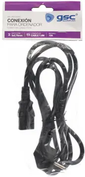 CABLE 1,5mt CONEXION ORDENADOR 3x0,75mm 1100235 GSC