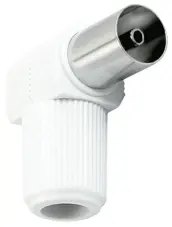 CAJA 50 CONECTOR PLAST COAXIAL TV HEMBRA ACODADO 2600901 GSC