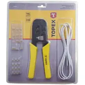 TENAZA CRIMPAR UNIVERSAL CABLE RED Y TELEFONO 32D408 TOPEX