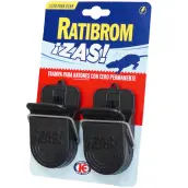 BLISTER 2 RATONERA PLASTICO PEQUEÑA CON CEBO RATIBROM