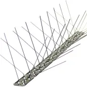 TIRA 80 PUAS INOXIDABLES ANTI PALOMA 100cmx115mm BASE INOX