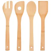 SET 4 UTENSILIOS COCINA 30cm BAMBU 90933 KINVARA