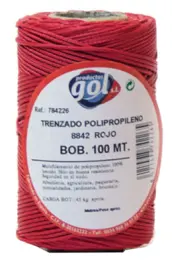 BOBINA 50mt CUERDA ALBAÑIL ROJA 784216