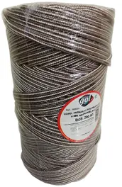 ROLLO 200mt CUERDA TENDER TRENZADA 5mm BICOLOR BLANCA/MARRON