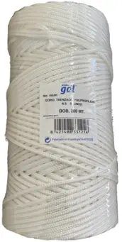 ROLLO 200mt CUERDA TENDER TRENZADA 5mm BLANCA
