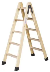 ESCALERA MADERA PROFESIONAL 4 PELDAÑOS 1,15mt