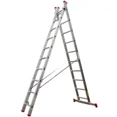 ESCALERA COMBI ALUMINIO 2x7P 4mt (2+2mt) LITAN