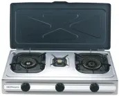 COCINA BUTANO INOX CON PIEZO 3 FUEGOS FO-3500 ORBEGOZO