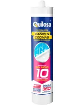 CARTUCHO SILICONA BAÑO COCINA ANTIMOHO BLANCA 300ml QUILOSA