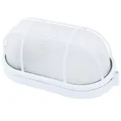 PLAFON APLIQUE OVAL ALUM. BLANCO E27 00700782 GSC