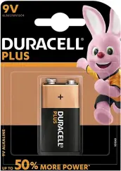PILA 6LR61 9V ALKALINA DURACELL PLUS
