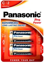 BLISTER 2 PILAS LR14 PRO-POWER XTREME ALKALINA PANASONIC