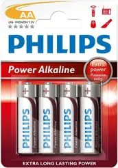 BLISTER 4 PILAS LR06 AA 4BP POWER ALKALINE PHILIPS