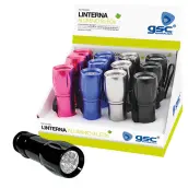 LINTERNA 9 LED ALUMINIO 10cm 3xLR3 1600889 GSC