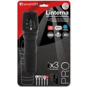 LINTERNA ALUMINIO MILITAR LED COB 5 MODOS 200Lm PILAS INCL. 85080