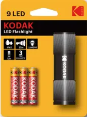 LINTERNA 9 LED COMPACTA PILAS 3xAAA INCL. 30412446 KODAK