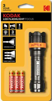 LINTERNA LED 30Lm FOCUS 120 ZOOM PILAS INCL. 30413184 KODAK