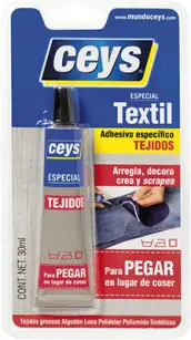 TUBO ADHESIVO TEXTIL ESPECIAL TEJIDOS 30gr CEYS