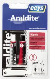 TUBO ARALDITE RAPIDO 5+5ml SOLDADURA EN FRIO 510206 CEYS